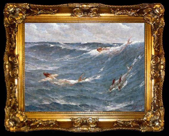 framed  Maynard, George Willoughby Mermaids, ta009-2